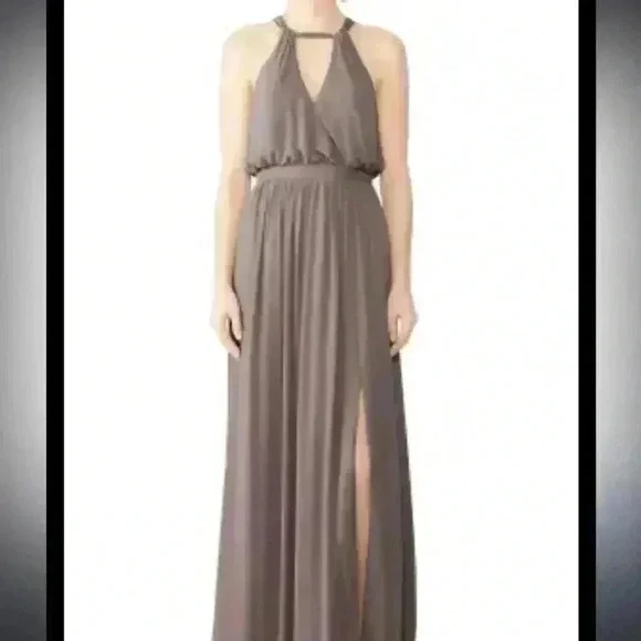 WATTERS Stone Fleurette Party Cocktail Gown - Picture 1 of 7